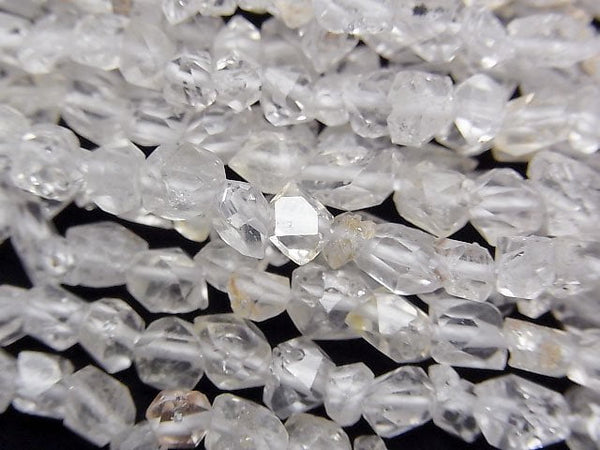[Video]Double Point Crystal Faceted Nugget half or 1strand beads (aprx.15inch/38cm)