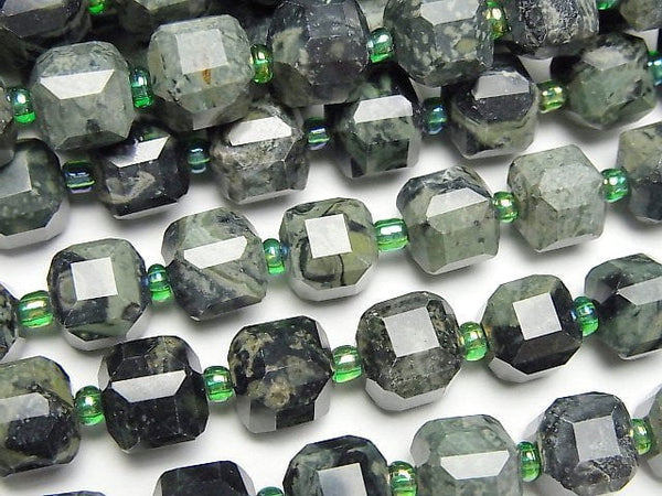 [Video]High Quality! Kambaba Jasper Cube Shape 8x8x8mm 1strand beads (aprx.15inch/37cm)