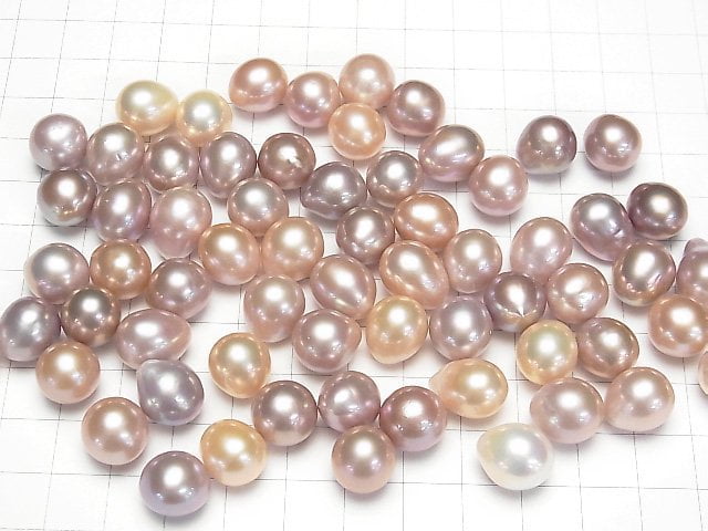 [Video]Fresh Water Pearl AAA Loose stone Potato -Drop 11-14mm Natural color Lavender 2pcs