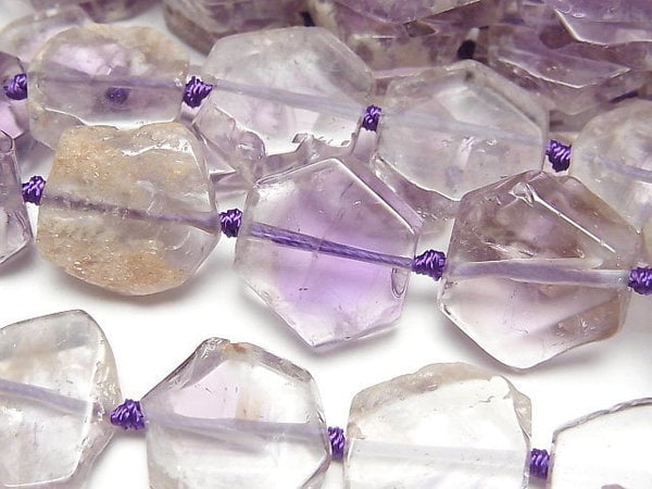 [Video]Amethyst AA+ Slice Nugget 1strand beads (aprx.15inch/38cm)