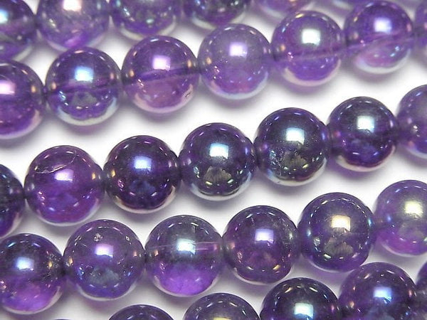 [Video] Flash, Amethyst Round 8mm 1strand beads (aprx.15inch/36cm)