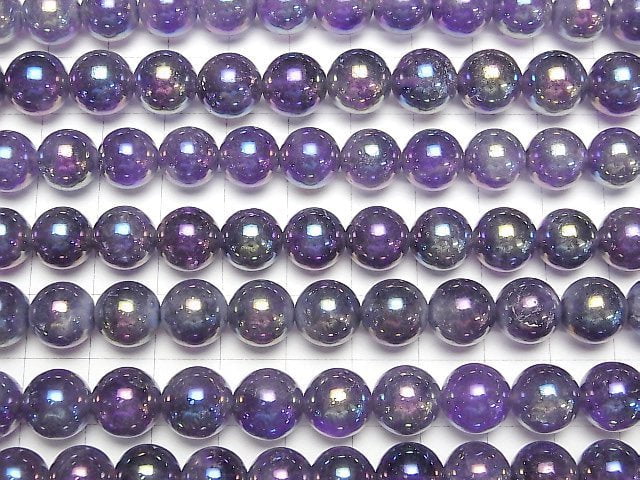 [Video] Flash, Amethyst Round 10mm 1strand beads (aprx.15inch/36cm)