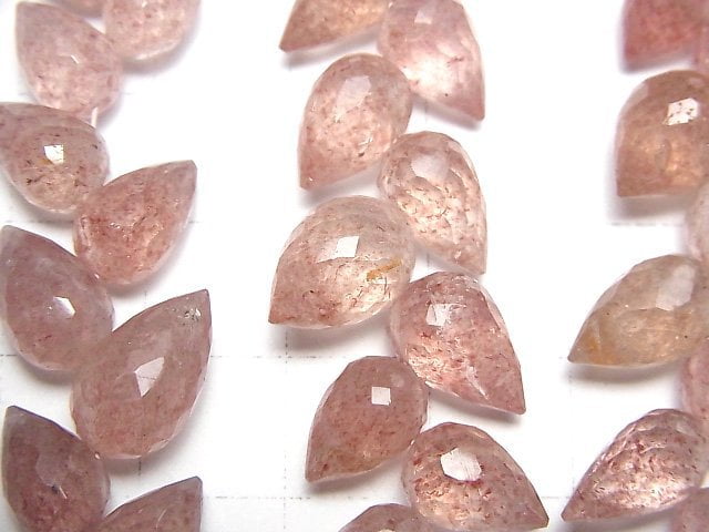 [Video]High Quality Pink Epidote AA++ Flower Bud Faceted Briolette [Light color] 1strand beads (aprx.6inch/14cm)
