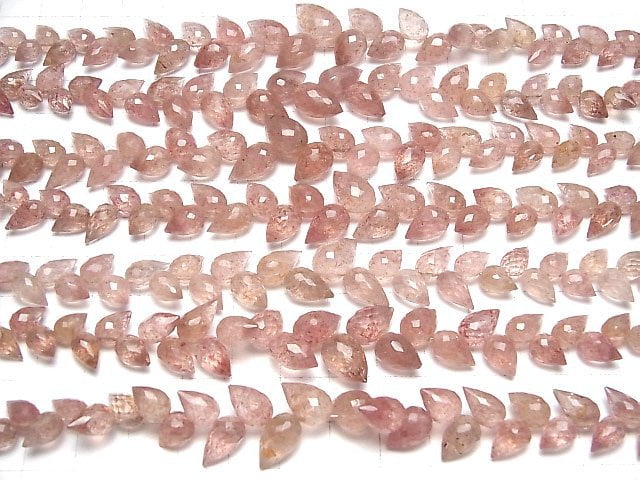 [Video]High Quality Pink Epidote AA++ Flower Bud Faceted Briolette [Light color] 1strand beads (aprx.6inch/14cm)