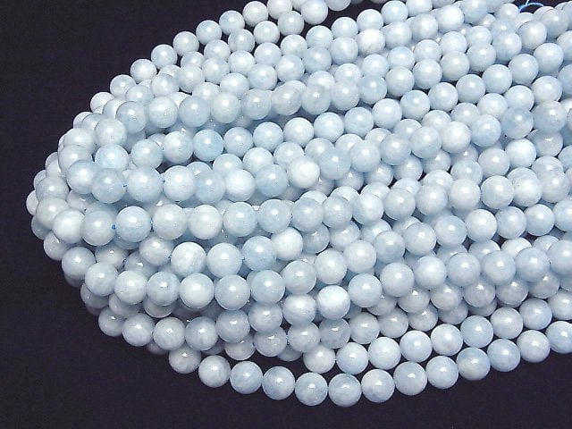 [Video]Madagascar Aquamarine AA+ Round 10mm half or 1strand beads (aprx.15inch/37cm)