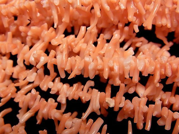 [Video] Midway Coral, Pink Orange Coral AA++ Branch Stick (Chips ) half or 1strand beads (aprx.21inch/53cm)