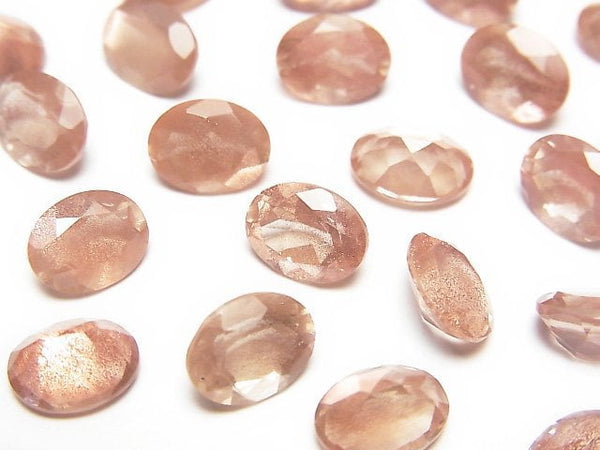 [Video]High Quality Oregon Sunstone AAAA Loose stone Oval Faceted 9x7mm 1pc