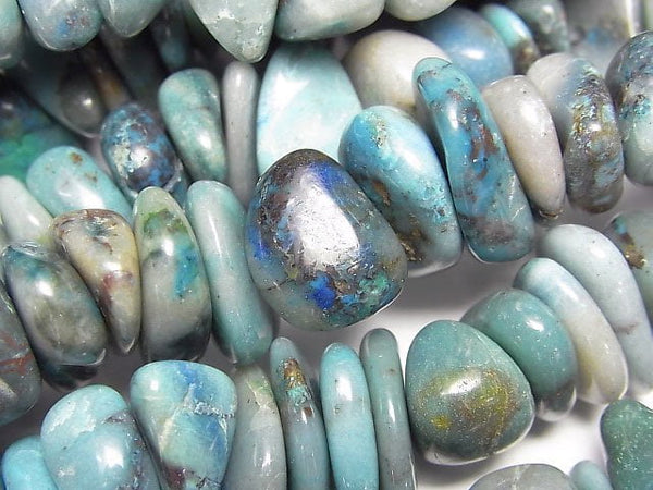[Video] Congo Chrysocolla AA Chips (Small Nugget ) 1strand beads (aprx.15inch/38cm)