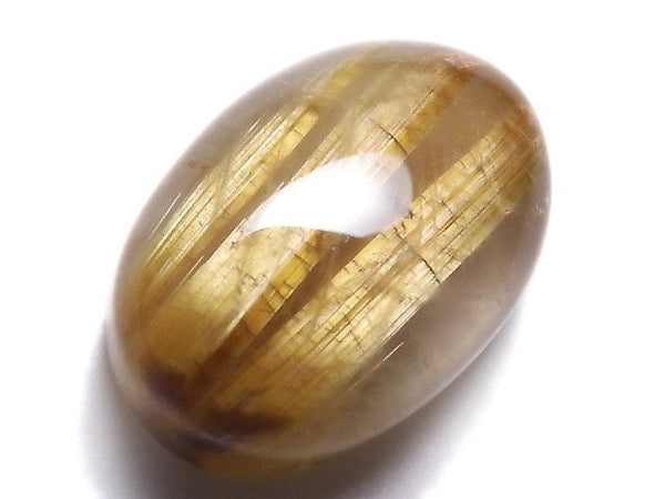 [Video][One of a kind] High Quality Rutilated Quartz AAA Cabochon 1pc NO.118