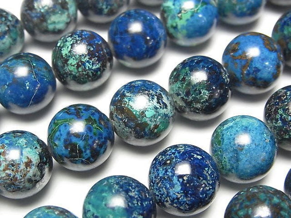 [Video]Chrysocolla AAA Round 12mm 1/4 or 1strand beads (aprx.15inch/38cm)