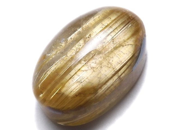 [Video][One of a kind] High Quality Rutilated Quartz AAA Cabochon 1pc NO.132