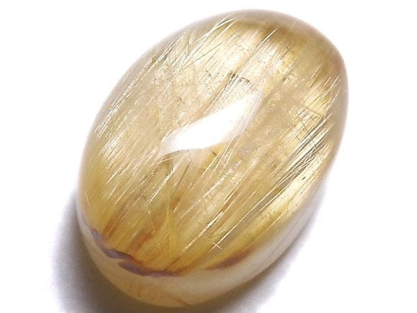 [Video][One of a kind] High Quality Rutilated Quartz AAA Cabochon 1pc NO.138