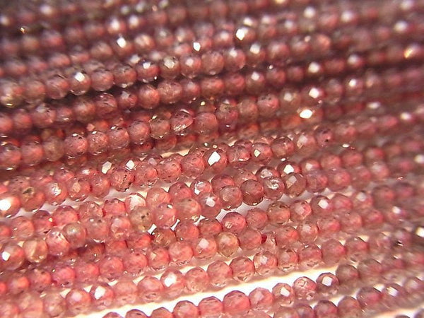 [Video]High Quality! color change Garnet AAA Faceted Round 1.8mm half or 1strand beads (aprx.12inch/30cm)