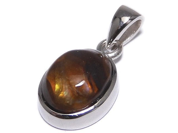 [Video][One of a kind] Mexico Fire Agate AAA- Pendant Silver925 NO.4