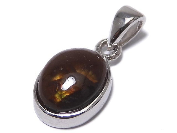 [Video][One of a kind] Mexico Fire Agate AAA- Pendant Silver925 NO.7