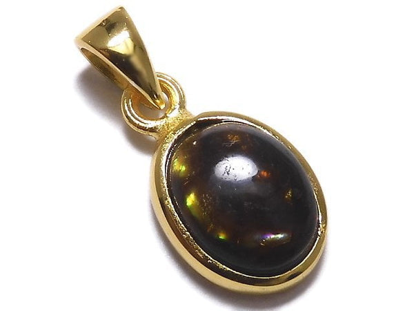 [Video][One of a kind] Mexico Fire Agate AAA-Pendant 18KGP NO.16