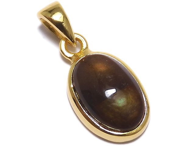 [Video][One of a kind] Mexico Fire Agate AAA-Pendant 18KGP NO.17