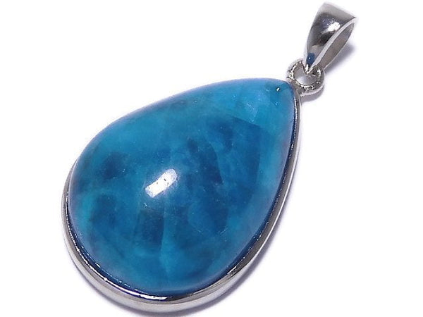 [Video][One of a kind] Blue Apatite AA++ Pendant Silver925 NO.39
