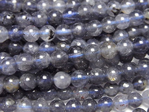 [Video]Iolite AA+ Round 5mm 1strand beads (aprx.15inch/37cm)
