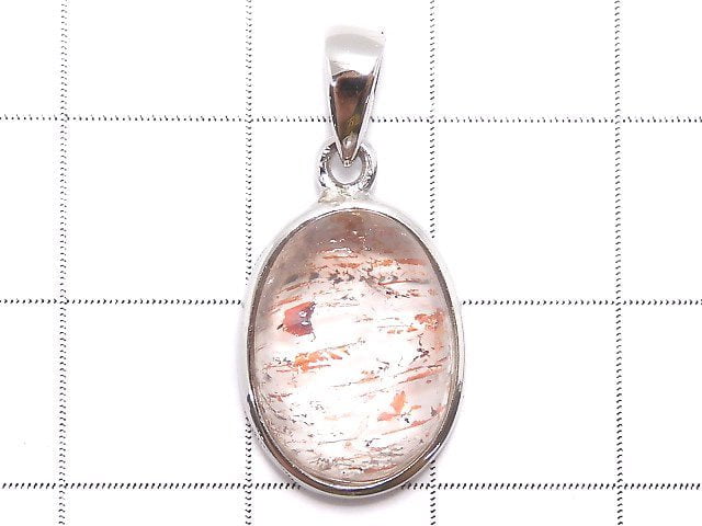 [Video][One of a kind] High Quality Lepidocrocite in Quartz AAA- Pendant Silver925 NO.1