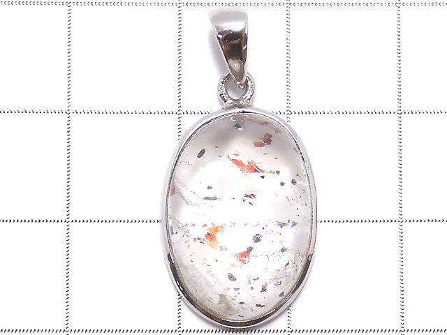 [Video][One of a kind] High Quality Lepidocrocite in Quartz AAA- Pendant Silver925 NO.9