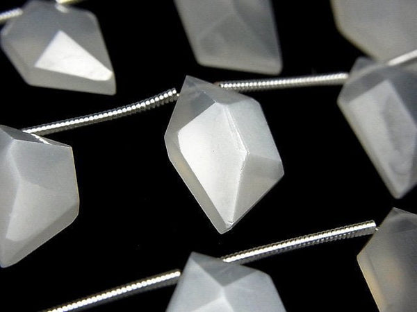 [Video] High Quality White Moonstone AA++ Spindle Cut 1strand (8pcs)
