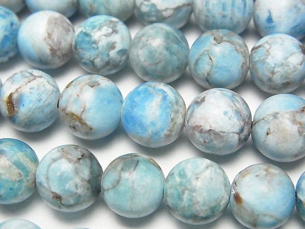 [Video] Madagascar Frost Blue Apatite AA+ Round 10mm half or 1strand beads (aprx.15inch/38cm)