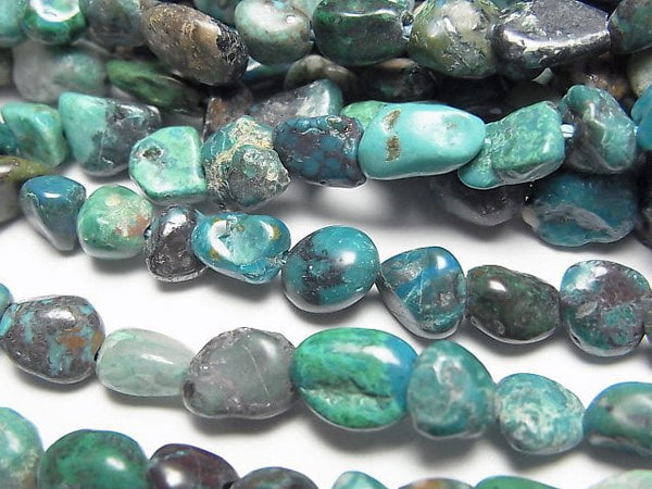 [Video] Peru Chrysocolla AA Nugget 1strand beads (aprx.15inch/38cm)