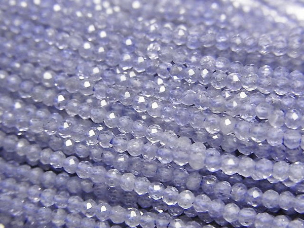 [Video] High Quality! Tanzanite AAA Faceted Round 2mm half or 1strand beads (aprx.13inch/32cm)
