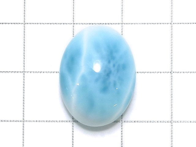 [Video][One of a kind] High Quality Dominican Larimar Pectolite AAA Cabochon 1pc NO.267