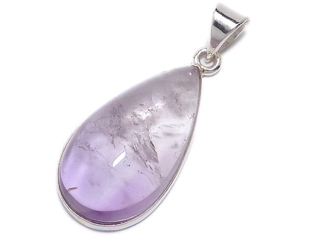 [Video][One of a kind] High Quality Bi-color Amethyst AAA- Pendant Silver925 NO.7