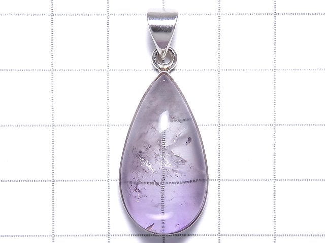 [Video][One of a kind] High Quality Bi-color Amethyst AAA- Pendant Silver925 NO.7