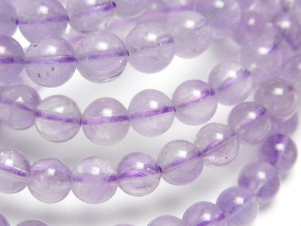 [Video] Lavender Amethyst AAA- Round 6mm Bracelet