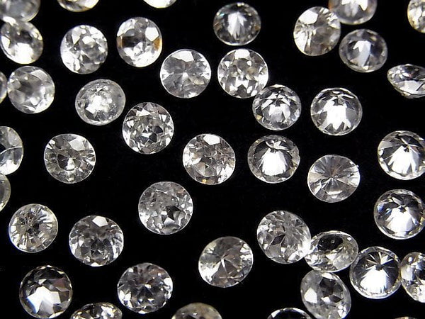 [Video]High Quality Natural Zircon AAA Loose stone Round Faceted 5x5mm 2pcs