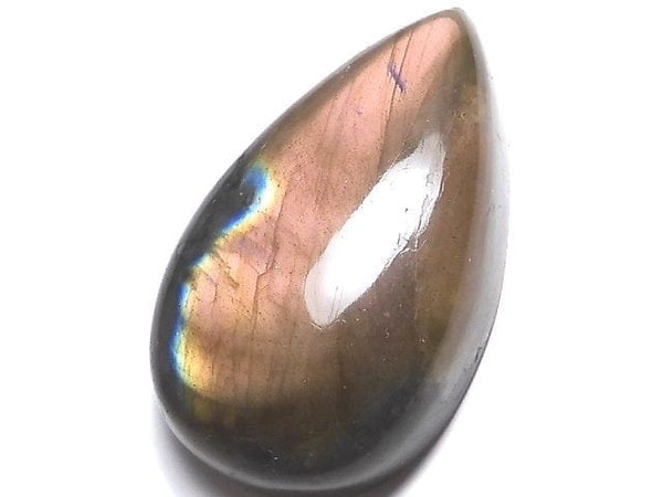 [Video][One of a kind] Pink-Orange Labradorite AAA Cabochon 1pc NO.35