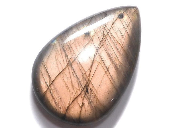 [Video][One of a kind] Pink-Orange Labradorite AAA Cabochon 1pc NO.36