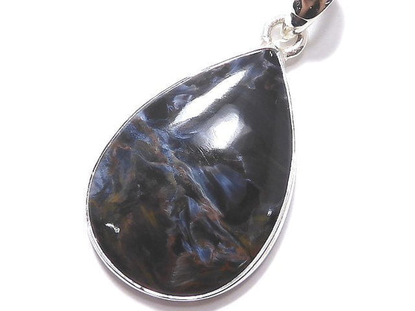 [Video][One of a kind] Blue Pietersite AAA Pendant Silver925 NO.4