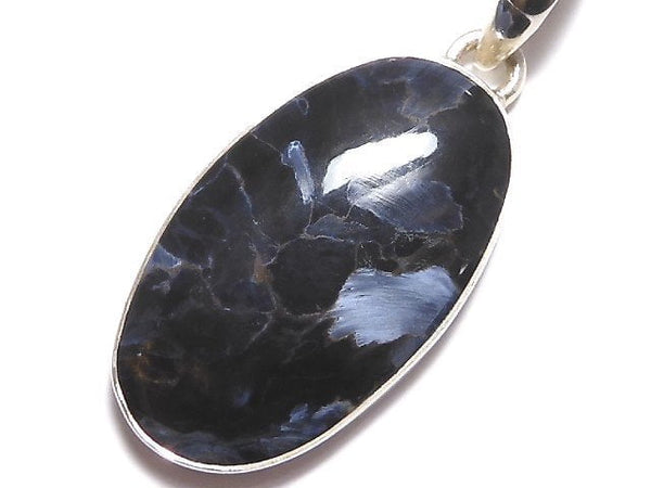 [Video][One of a kind] Blue Pietersite AAA Pendant Silver925 NO.8