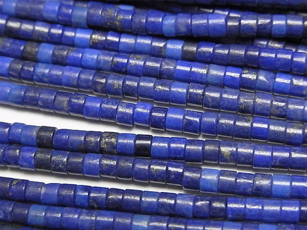 [Video] Lapislazuli AAA- Roundel (Heishi)3x3x2mm 1strand beads (aprx.15inch/37cm)