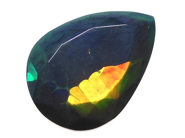 [Video][One of a kind] High Quality Black Opal AAA Loose stone Faceted 1pc NO.34