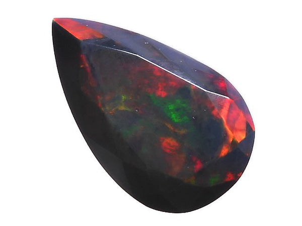 [Video][One of a kind] High Quality Black Opal AAA Loose stone Faceted 1pc NO.35