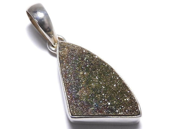 [Video][One of a kind] Rainbow Pyrite Pendant Silver925 1pc NO.2