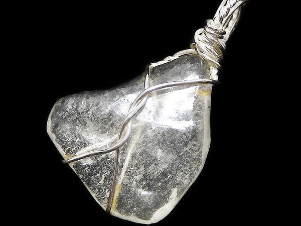 [Video][One of a kind] Libyan Desert Glass Rough Nugget Pendant Silver925 NO.13