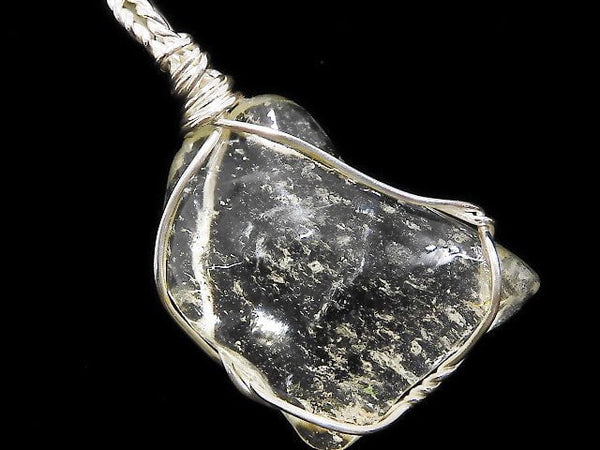 [Video][One of a kind] Libyan Desert Glass Rough Nugget Pendant Silver925 NO.15
