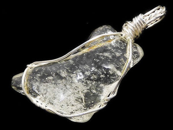 [Video][One of a kind] Libyan Desert Glass Rough Nugget Pendant Silver925 NO.17