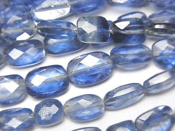 [Video]High Quality Kyanite AA++ Square -Faceted Rectangle 1strand beads (aprx.9inch/23cm)