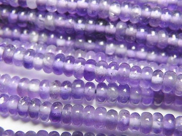 [Video]Amethyst Roundel 4x4x2mm 1strand beads (aprx.15inch/37cm)