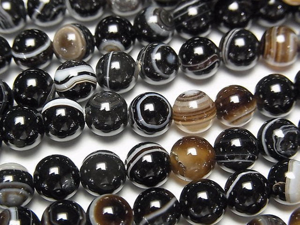 [Video] Tibetan Agate (Eye Agate) AAA Round 6mm 1strand beads (aprx.15inch/37cm)