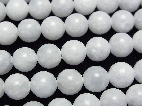 [Video]African Blue Calcite Round 8mm 1strand beads (aprx.15inch/36cm)