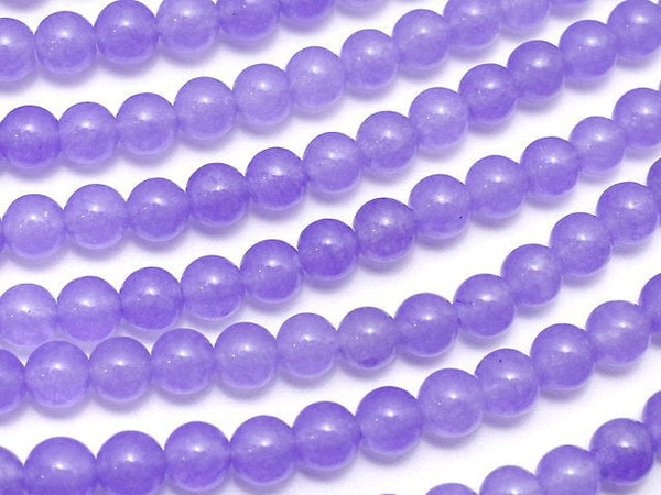 Blue Lavender Jade Round 4mm 1strand beads (aprx.15inch/37cm)